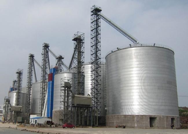 临猗大型钢板库构造参数及水泥储存质量